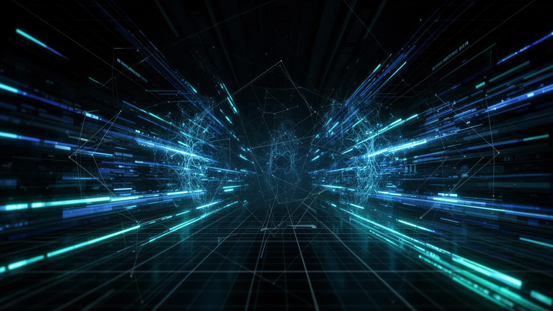 Abstract enterprise technology background
